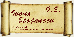 Ivona Stojančev vizit kartica